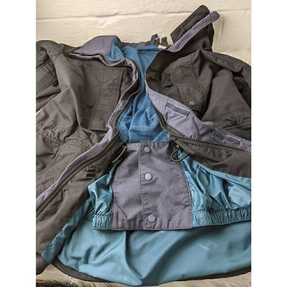 Patagonia Vintage 90s Shelled Synchilla Black Lightweight Jacket Mens S Small US - Picture 5 of 8